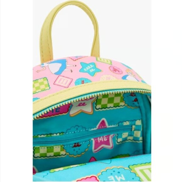 ✨ NWT! Loungefly Disney Alice in Wonderland “Eat Me Cookie” Mini Backpack - Picture 4 of 12